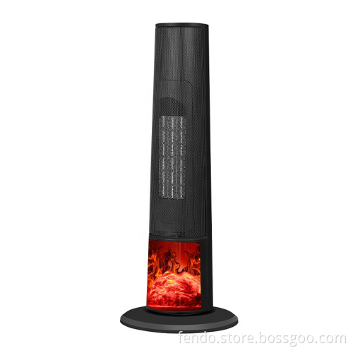 1000W/1500W PTC Ceramic Fan Heater with 2 Heat Settings and 12H Timer